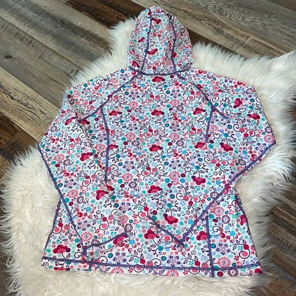✨REI Girl’s Floral Hooded Long Sleeved Rashguard